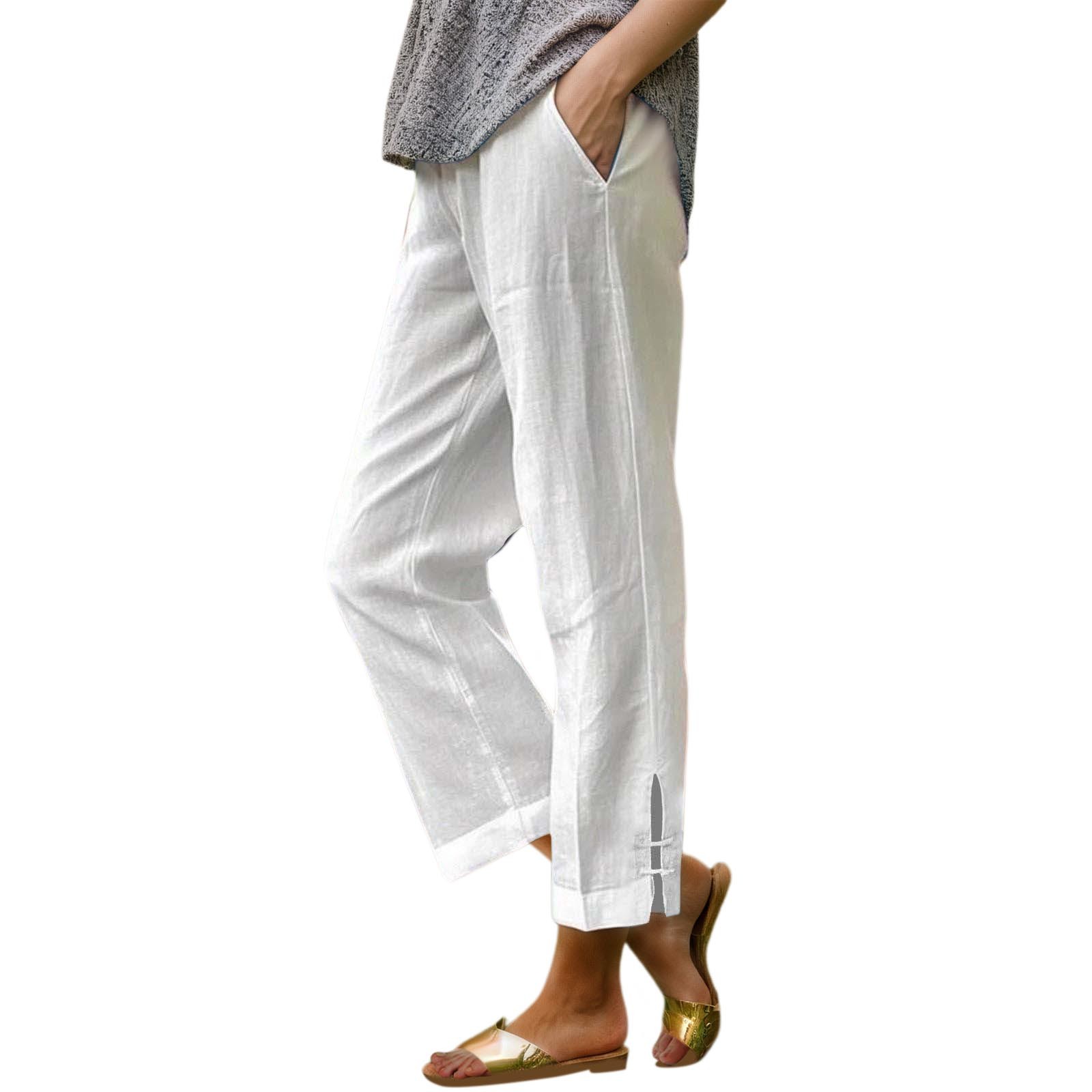 Pantalones casuales de pierna recta para mujer: cómodos pantalones para el día a día, las vacaciones y el senderismo